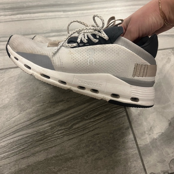 On Running Women's Shoes - Black, White, and Tan - Picture 3 of 6